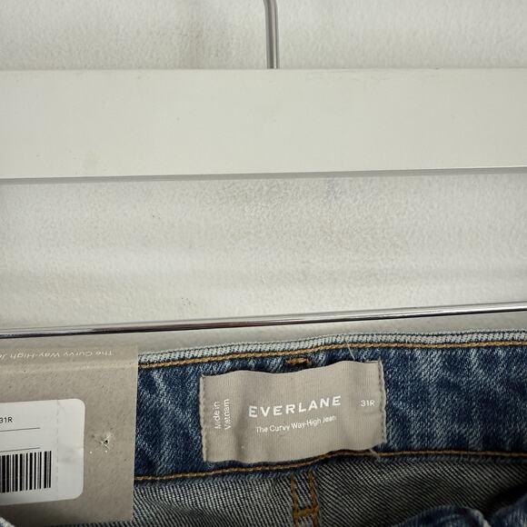 Everlane The Curvy Way High Jeans Light Sky Barrel 27" NEW Womens 31 - Picture 4 of 9